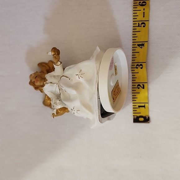 Hark The Harold Angel's Sing San Francisco Music Company White & Gold VTG Angel - Picture 7 of 8